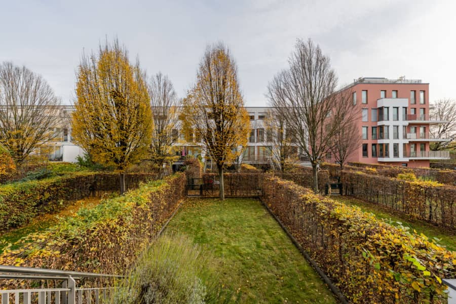 Blick Terrasse 1. OG - Townhaus an der Rummelsburger Bucht – familienfreundlich mit 6 Zimmern