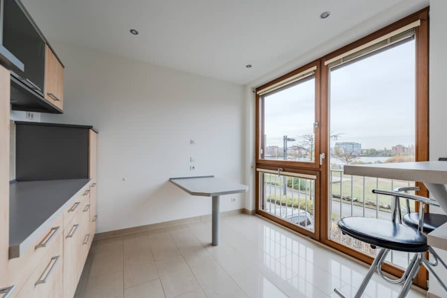 Blick aus der Küche - Townhaus an der Rummelsburger Bucht – familienfreundlich mit 6 Zimmern