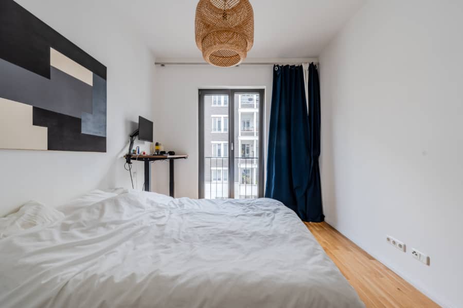 Schlafzimmer - Zeitlos schön: Helle 2-Zimmer-Wohnung mit Balkon in gefragter Lage