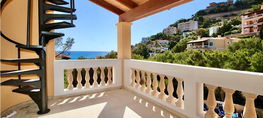 terrace in penthouse in Port Andratx