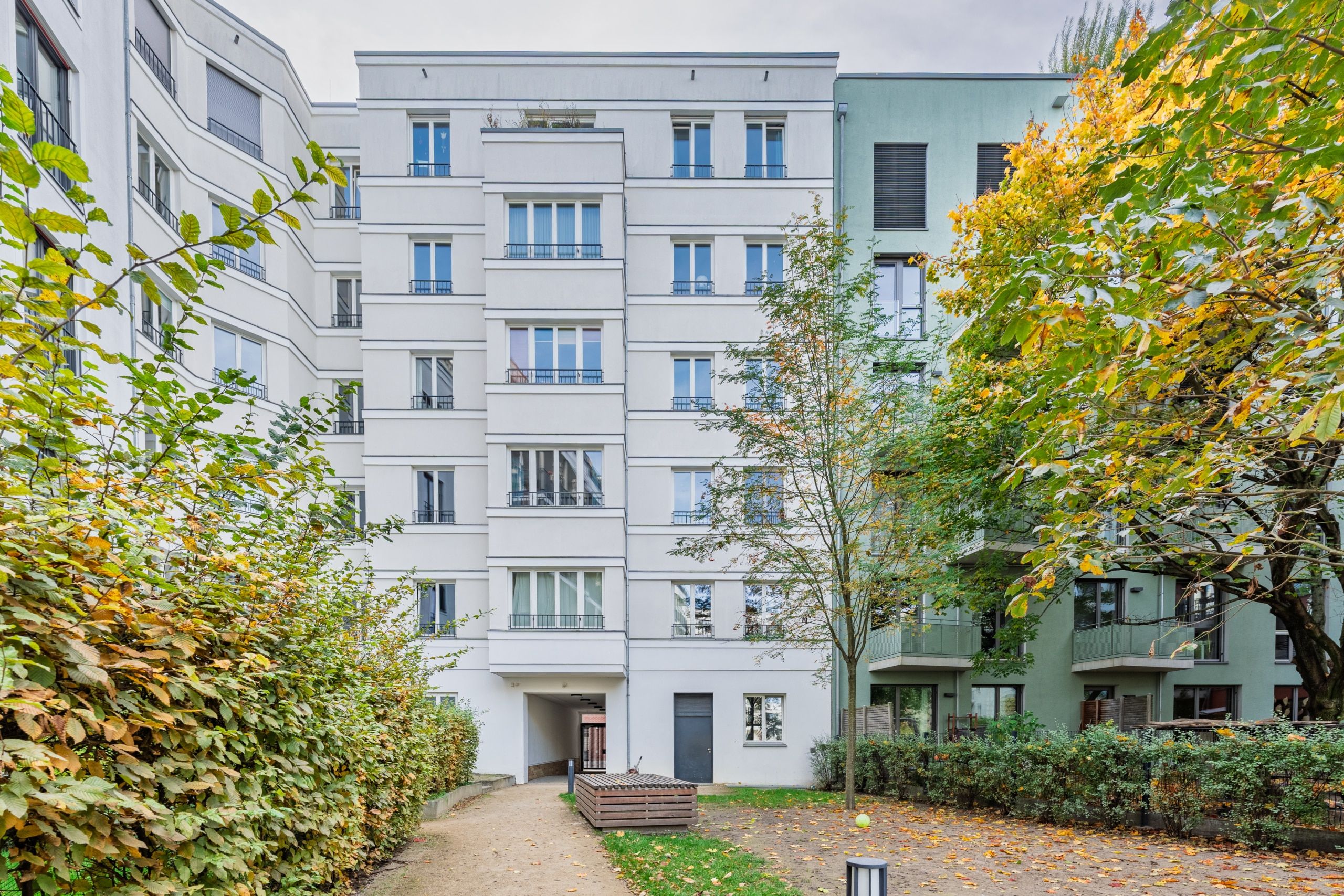 Rückansicht des Wohnhauses