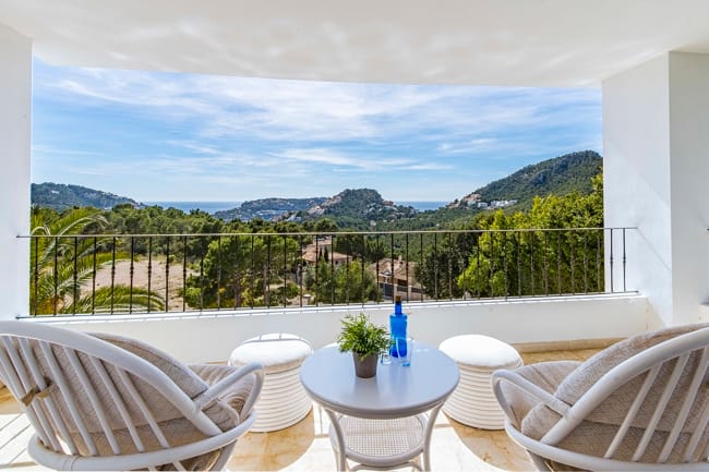 Master terrace - Port Andratx: Großzügige Villa mit 4 Schlafzimmern, Pool und Panoramablick zu verkaufen