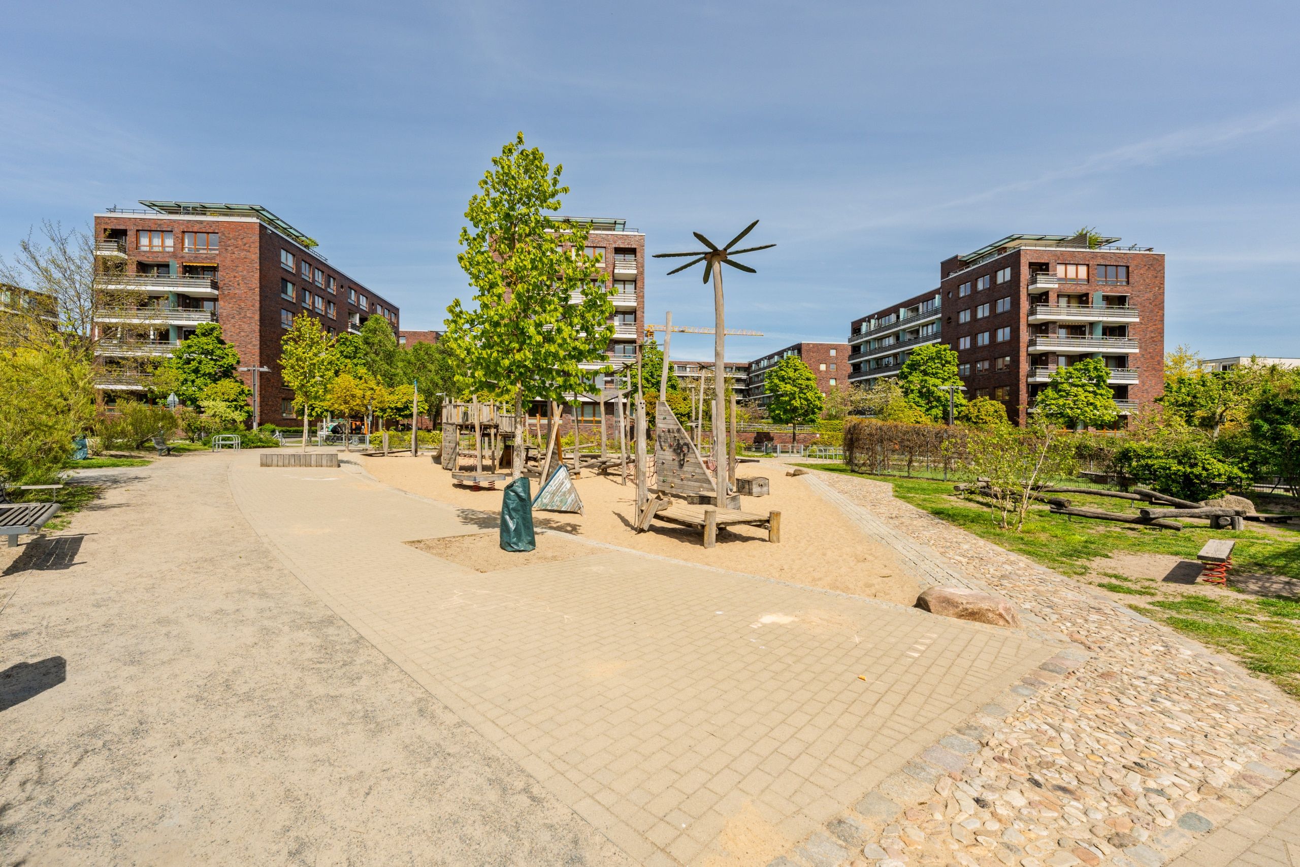 Angenehme Freiflächen mit hoher Aufenthaltsqualität
