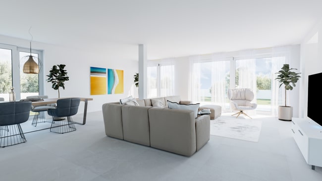 Moderne Erdgeschosswohnung mit Gartenblick - Finca-Projekt im Dorf Andratx mit viel Privatsphäre zu verkaufen