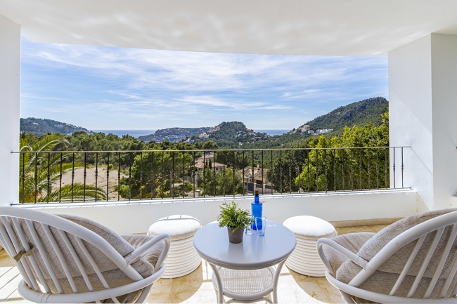 Master terrace - Port Andratx: Großzügige Villa mit 4 Schlafzimmern, Pool und Panoramablick zu verkaufen