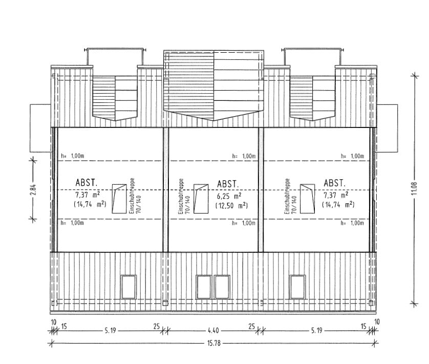 Grundrisse-Spitzboden+ - Reihenhaus in ruhiger Wohnlage