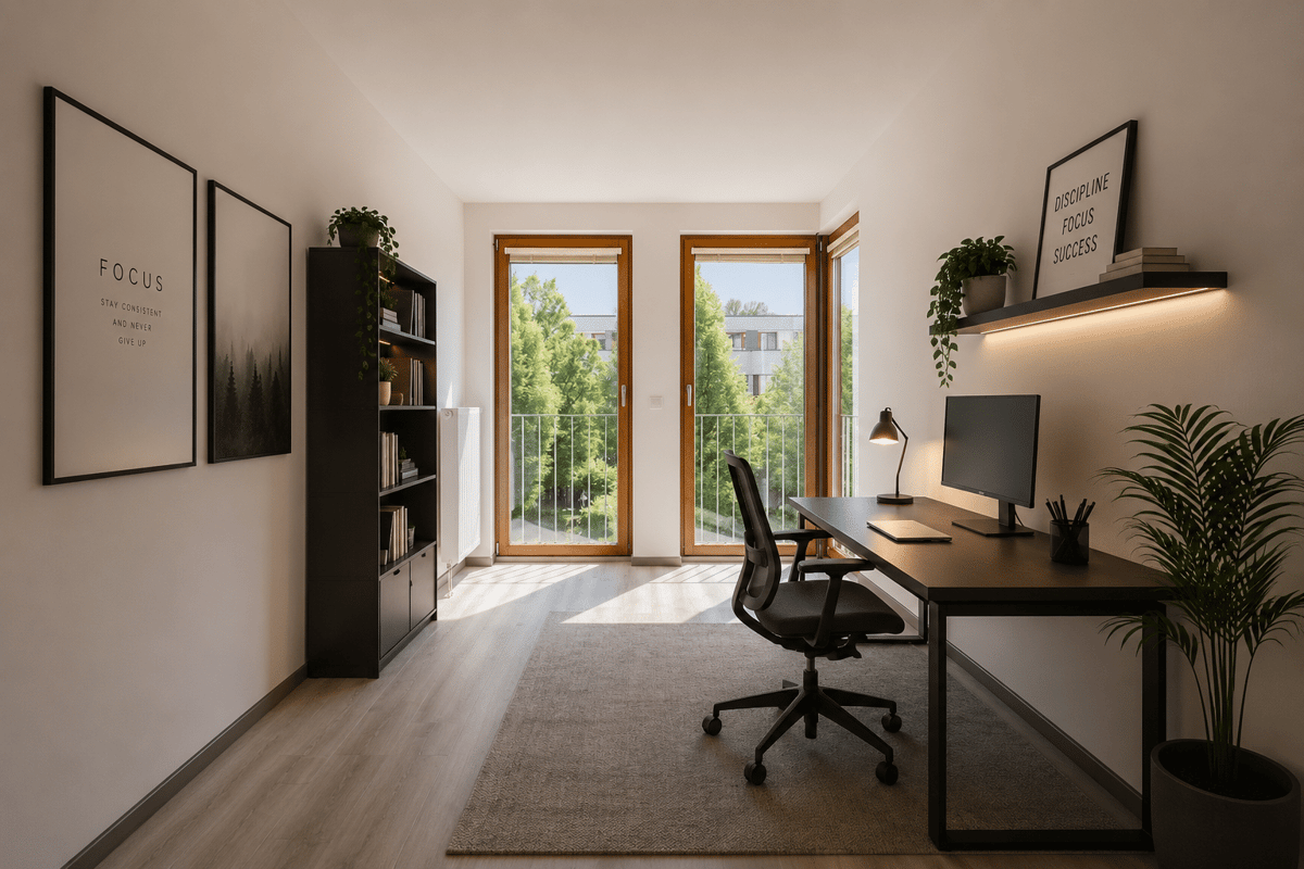 KI Staging Büro