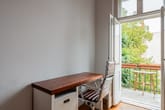 Arbeitsplatz am Balkon