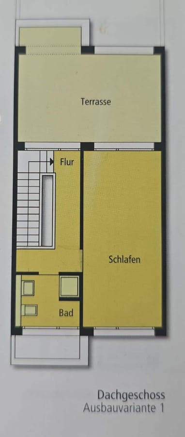 Grundriss Dachgeschosswohnung mit Terrasse - Bezugsfrei & renoviert 2025: 6-Zimmer-Townhouse an der Rummelsburger Bucht