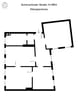 Grundriss Obergeschosswohnung Schönerlinder Straße 14 WE4 mit markiertem Eingangsbereich und Nordkompass