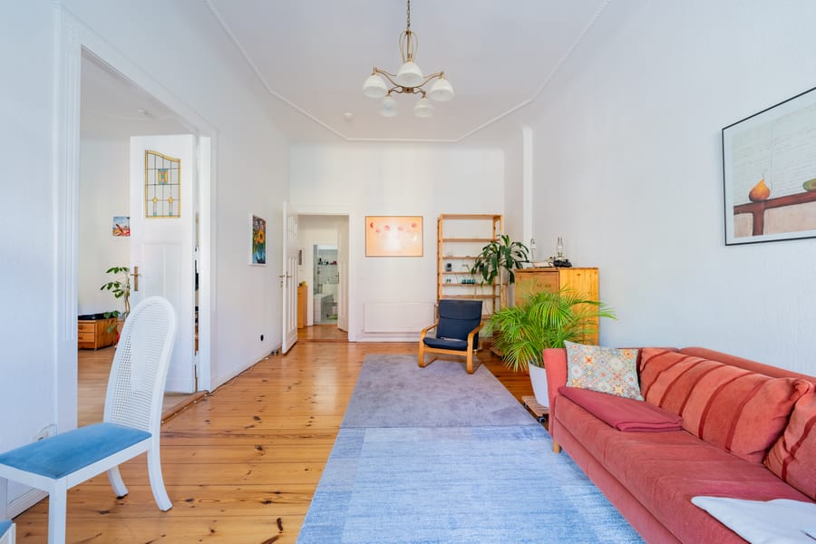 Woonkamer 2 - Mooi oud bouwjuweel in Friedenau - vlakbij Rüdesheimer Platz