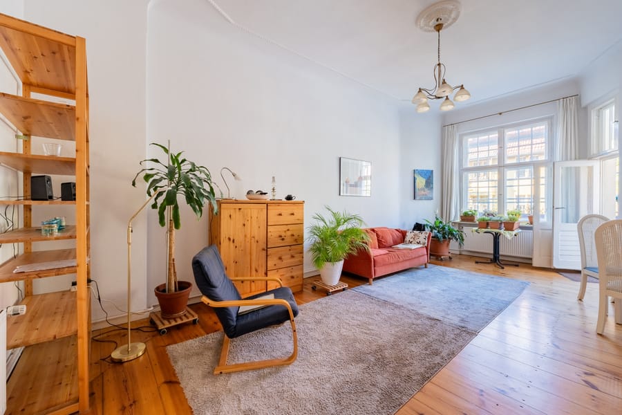 Woonkamer 6 - Mooi oud bouwjuweel in Friedenau - vlakbij Rüdesheimer Platz