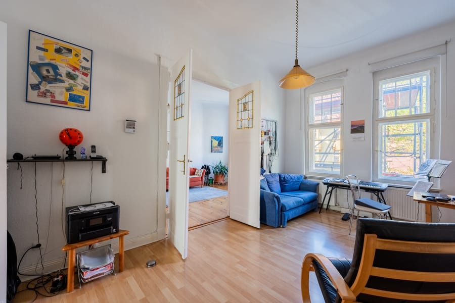 Woonkamer 10 - Mooi oud bouwjuweel in Friedenau - vlakbij Rüdesheimer Platz