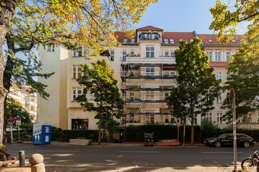 Gevel - Mooi oud bouwjuweel in Friedenau - bij Rüdesheimer Platz