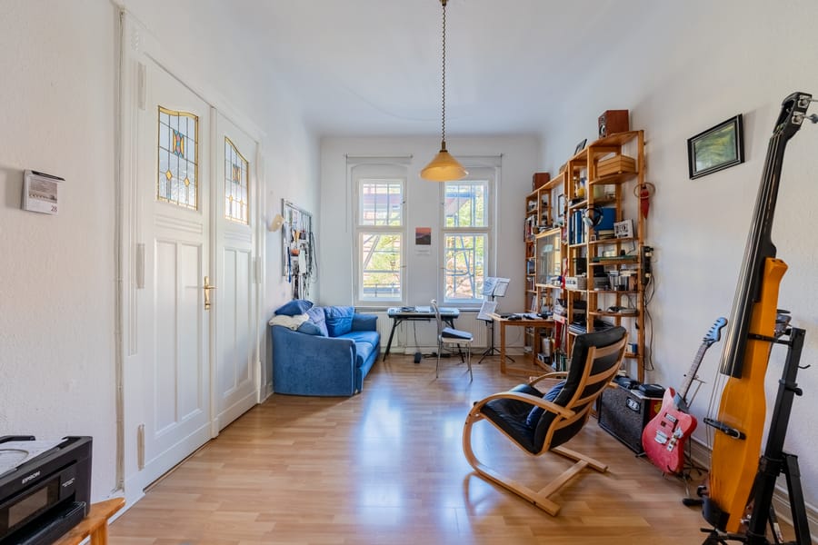 Woonkamer 9 - Mooi oud bouwjuweel in Friedenau - vlakbij Rüdesheimer Platz