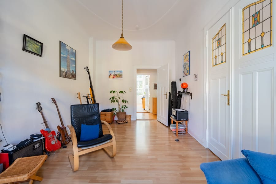 Woonkamer 7 - Mooi oud bouwjuweel in Friedenau - vlakbij Rüdesheimer Platz