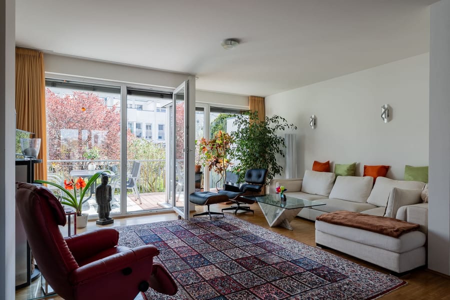 Wohnzimmer Beletage - Wohnen am Wasser mit unverbaubarem Blick