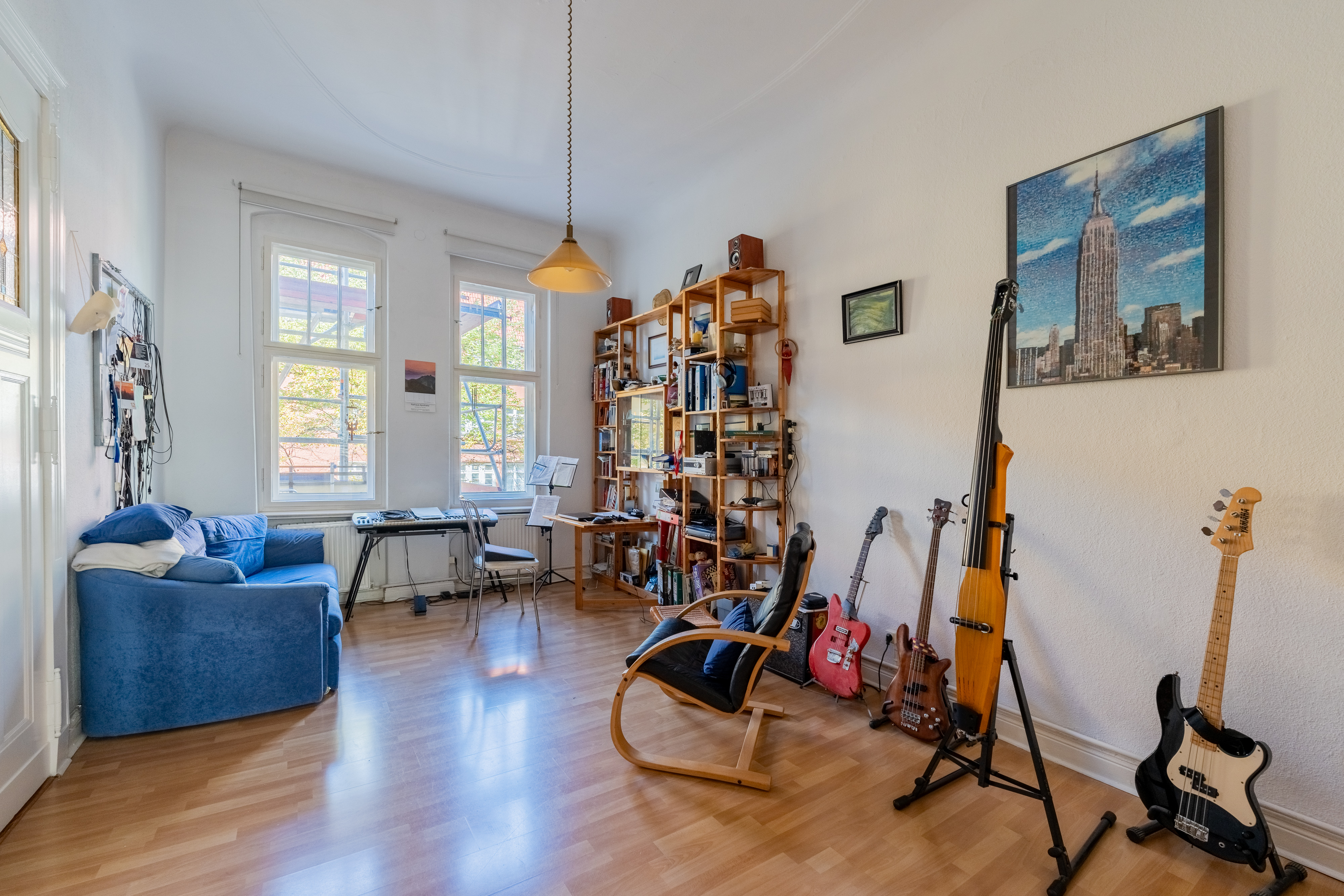 Wohnzimmer 8 - Wunderschöne Altbauperle in Friedenau – nahe Rüdesheimer Platz