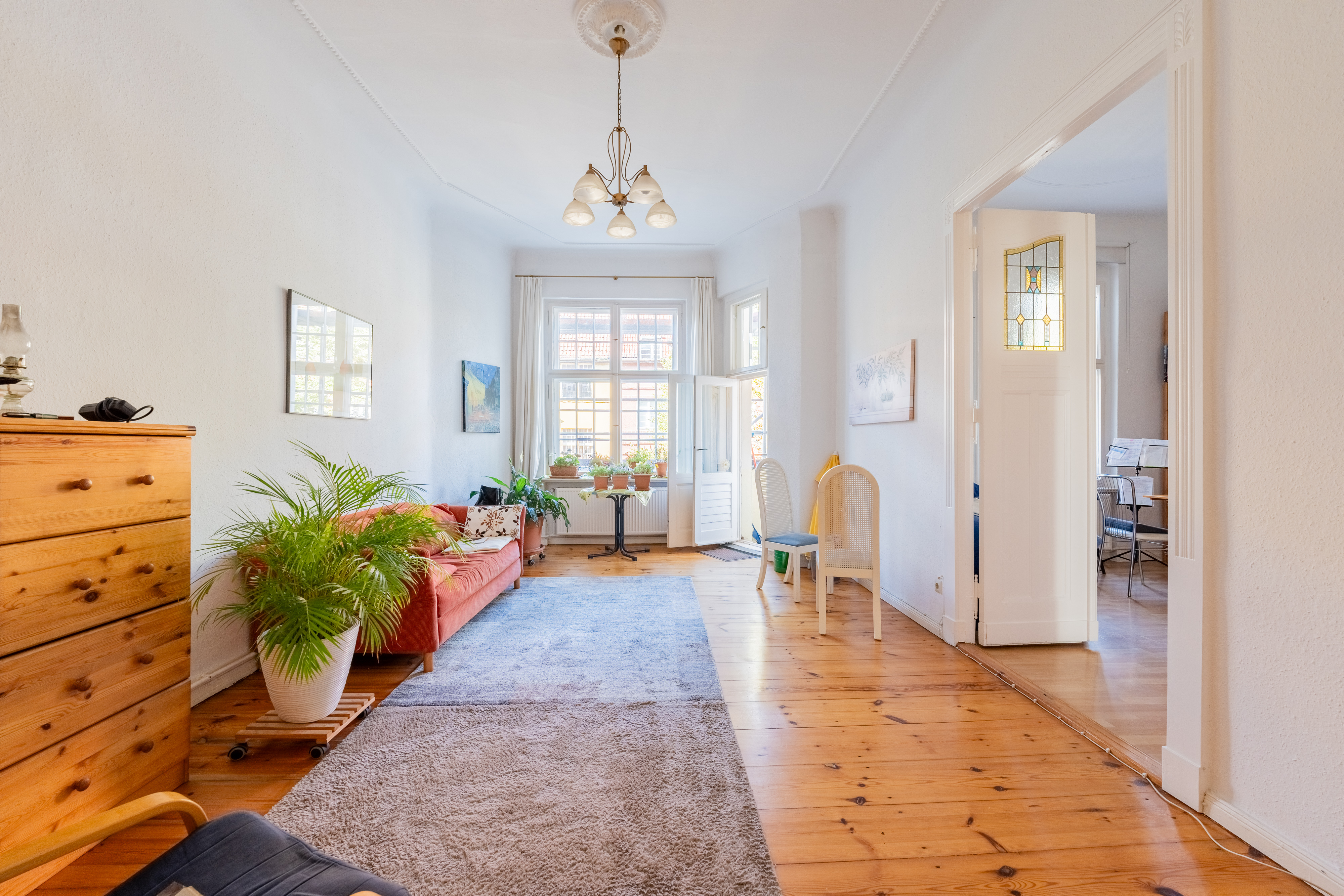 Wohnzimmer 5 - Wunderschöne Altbauperle in Friedenau – nahe Rüdesheimer Platz