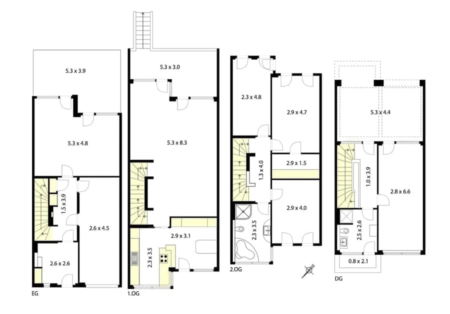 EIS35 - Grundriss - Townhaus an der Rummelsburger Bucht – familienfreundlich mit 6 Zimmern