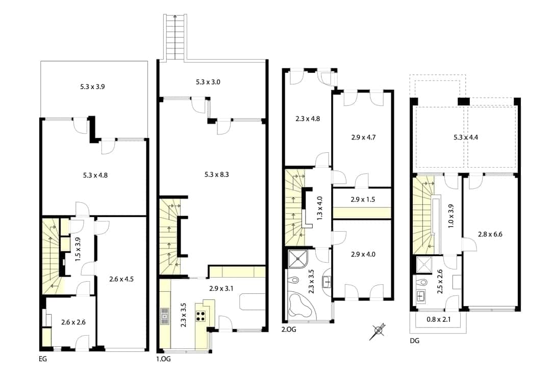 EIS35 - Grundriss - Townhaus an der Rummelsburger Bucht – familienfreundlich mit 6 Zimmern