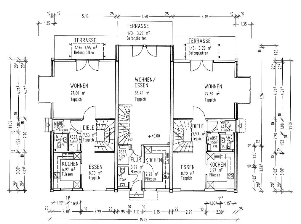 Grundrisse-EG - Reihenhaus in ruhiger Wohnlage
